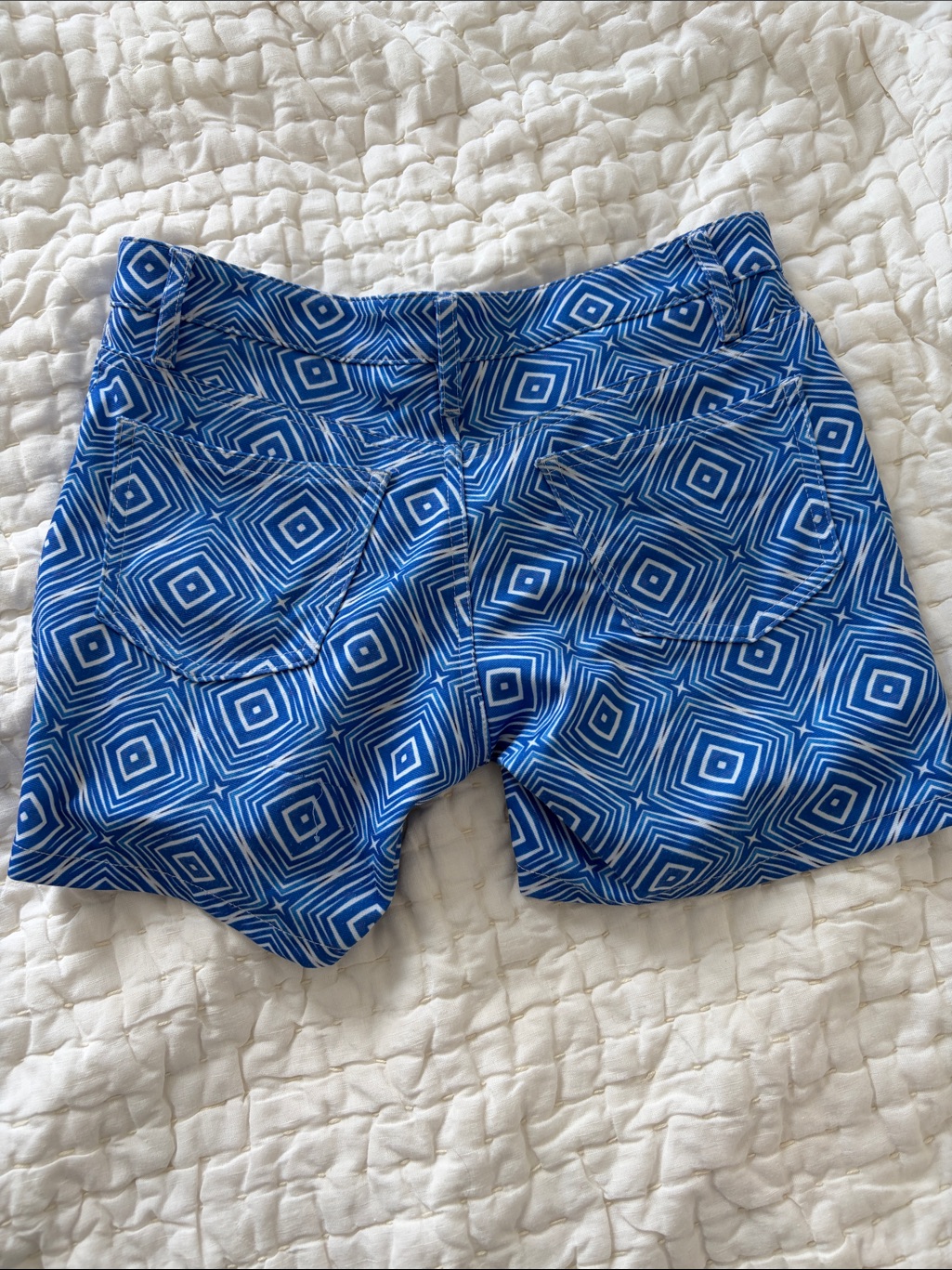 Men’s Blue Geometric Print Shorts — image 2 of 2